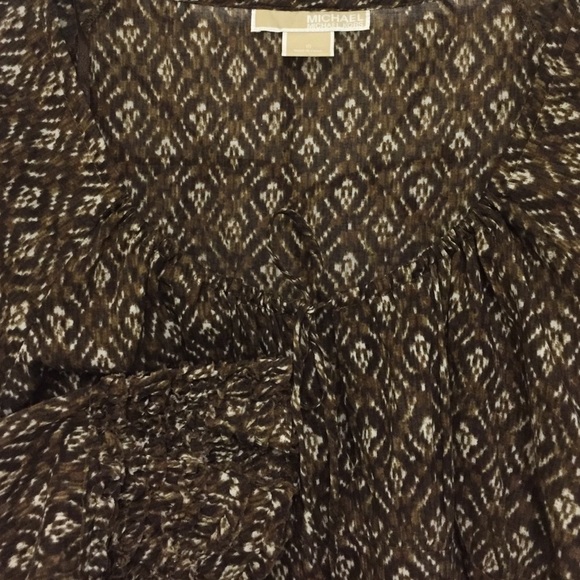 Michael Kors Peasant-style Blouse Size 10 - Picture 4 of 5